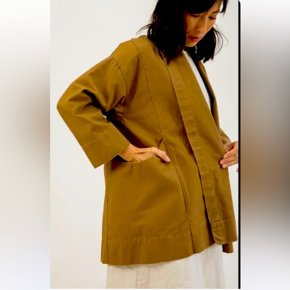 Elizabeth Suzann Clyde Jacket in Clay Cotton Canvas size XS